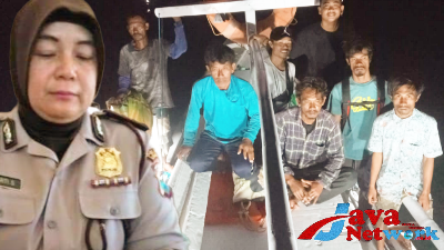 Kasi Humas Polres Sumenep AKP Widiarti SH dan Awak Penumpang KM Baruna Jaya ditemukan di Lombok Timur NTB