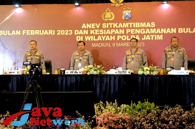 Kapolda Jatim Irjen Pol Toni Harmanto Pimpin Anev Sitkamtibmas