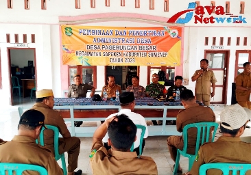 Danramil 0827/19 Sapeken Hadiri Monitoring ADD Tahun Anggaran 2023