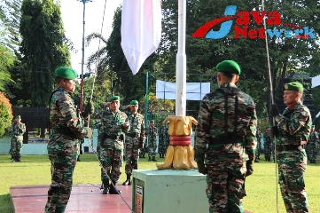 Dandim 0827/Sumenep Pimpin Langsung Upacara 17an Di Makodim Sumenep