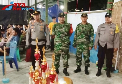 Babinsa Berikan Pengamanan Terbaik Turnamen Futsal Di Sekitar Wilayahnya