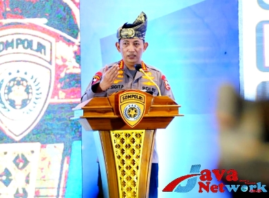 Kapolri Jenderal Polisi Drs Listyo Sigit Prabowo MSi Saat Menutup Rakernis