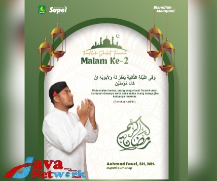Bupati Sumenep Ra Achmad Fauzi dan Fadhilah Sholat Tarawih Malam ke-2