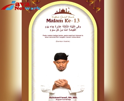 Pamflet Bupati Sumenep dan Fadhilah Keutamaan Sholat Tarawih Malam ke-13
