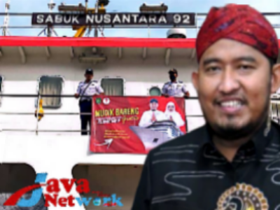 Suasana Pemberangkatan Kapal Sabuk Nusantara di Pelabuhan Kalianget