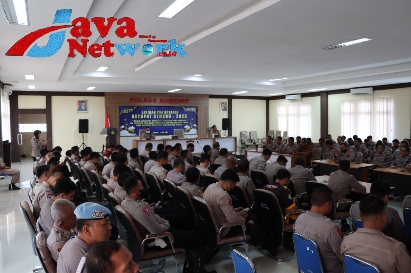 Kapolres Sumenep Pimpin Latihan Pra Operasi Ketupat Semeru 2023