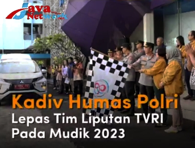 Kadiv Humas Polri Lepas Tim Liputan TVRI Pada Mudik 2023