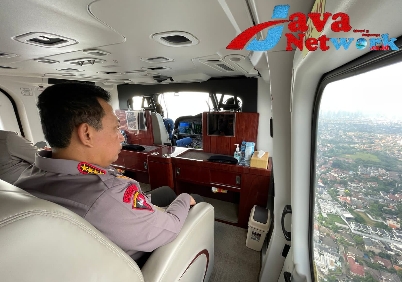 Kapolri Naik Heli Pantau Langsung Arus Mudik di Jalan Tol dan Arteri