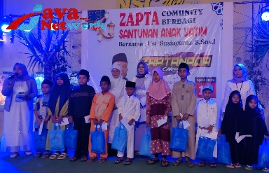 Berharap Berkah Lailatul Qadar, Zapta Community Gelar Santunan Anak Yatim, Wabup Sumenep Apresiasi