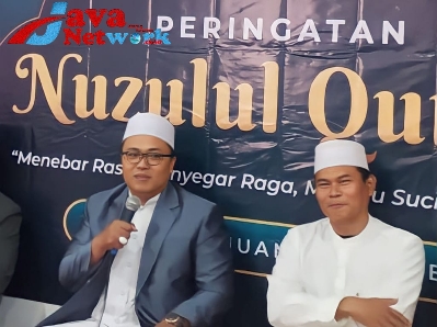 Ketua FKUB kabupaten Sumenep KH. Qusyari Zaini Saat Memberikan Tausyiah di Peringatan Nuzulul Qur'an Diselenggarakan oleh DPC PDIP Kabupaten Sumenep