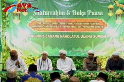 Kapolres Sumenep AKBP Edo Satya Kentriko, SH, SIK, MH saat Menghadiri Kegiatan Silaturahmi dan Bukber Forkopimda Bersama PCNU Sumenep