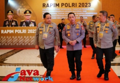 Kapolri Jenderal Polisi Drs Listyo Sigit Prabowo MSi Saat Membuka Rakernis Polri 2023