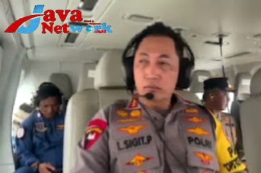 Kapolri Tinjau Langsung Sikon Arus Balik Mudik Lewat Udara
