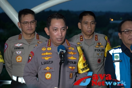 Kapolri Pantau Pergerakan Arus Balik di KM-70