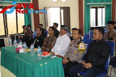 Kapolres Sumenep AKBP Edo Satya Kentriko, SH, SIK, MH saat Menghadiri Halal Bihalal dan Sarasehan Anti Narkoba di Aula Kemenag Sumenep