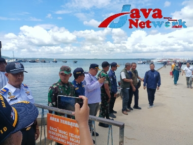 Pantau Arus Balik Mudik Lebaran di Pelabuhan Batu Guluk, Danramil Himbau Faktor Keamanan