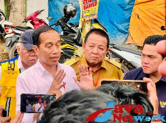 Presiden Jokowi memberikan keterangan pers di Lampung, Jumat (05/05/2023), di Jakarta. (Foto: BPMI Setpres)