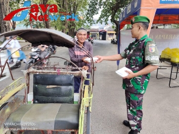 Sarapan Rutin Gratis Dari Kodim Sumenep Sasar Tukang Becak