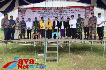 Polda Jatim Bersama Kodam V Brawijaya Kawal Pilkades Serentak di Bangkalan