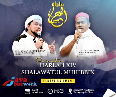 Pamflet Pengajian Akbar Dalam Rangka Memperingati Hari Lahir Sholawatul Muhibbin KH. R. Ahmad Azaim Ibrahimy dan Kiai Kuswaidi Syafi'i