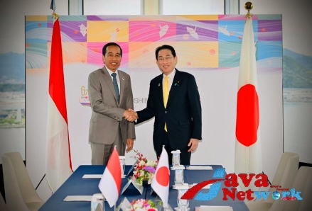Presiden Jokowi ketemu PM Kishida, di Hiroshima, Jepang, Sabtu (20/05/2023)