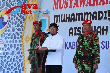 Bupati Sumenep Ra Achmad Fauzi, SH, MH Saat Memberikan Sambutan Pada Acara Musda Muhammadiyah dan Aisyiyah Kabupaten Sumenep