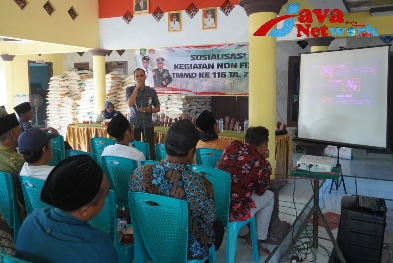 BNNK Sumenep Sosialisasi Bahaya Narkoba Kepada Warga di Lokasi TMMD 116