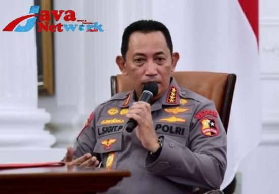Kapolri Jenderal Polisi Drs Listyo Sigit Prabowo, MSi saat konferensi pers di Istana Merdeka, Jakarta, Selasa (7/2/2023). (Biro Pers Sekretariat Presiden)