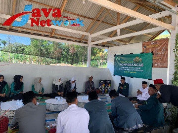 Suasana Konferensi Anak Cabang PAC IPNU Dasuk Bertempat di Cafe Meet House di Desa Kerta Barat Kecamatan Dasuk