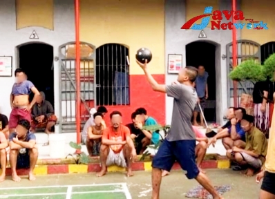Rangkaian HUT Kemenkumham ke-78, Rutan Sumenep Gelar Lomba Voli Antar WBP