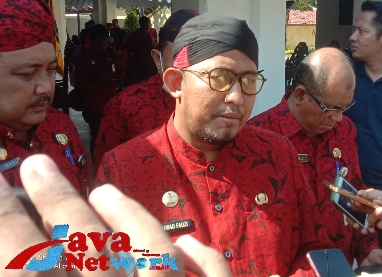 Bupati Sumenep Achmad Fauzi Wongsojudo, SH, MH Saat Memberikan Konferensi Persnya. Jum'at (04/08/2023)