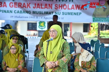 Dengan Ucapan Basmalah, Wabup Sumenep Lepas Lomba Gerak Jalan Sholawat Dalam Rangka Gebyar Muharram dan Sambut HUT RI ke-78
