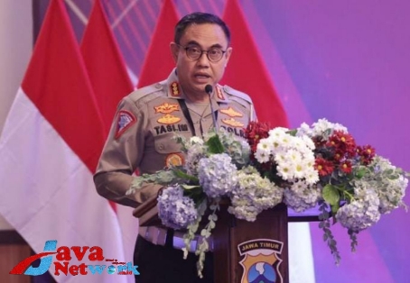 Dirlantas Polda Jatim Kombes Pol Muhammad Taslim Chairuddin Saat Memberikan Arahan