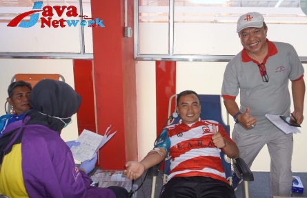 Kodim 0827/Sumenep Ikuti Donor Darah di Kantor Pemkab, Sambut HUT ke 78 RI