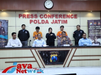 Polda Jatim Berhasil Amankan Dua Tersangka Order Makanan Fiktif  dengan Keuntungan Rp 2 Milyar