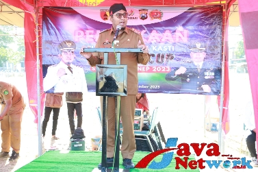 Bupati Achmad Fauzi Wongsojudo, SH, MH Secara Resmi Buka Turnamen Bola Kasti Dandim Cup 2023 di Lapangan Giling Kecamatan Kota, Kabupaten Sumenep, Senin (11/09/2023)