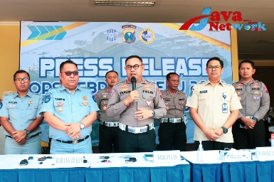 Dirlantas Polda Jatim, Kombes Pol M. Taslim Chairuddin, SIK, MH Saat Memberikan Konferensi Pers, Selasa (19/09/2023)