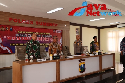 Wakapolres Sumenep Kompol Arif Mahari SIP, SIK, MSi Pimpin Rakor Eksternal Operasi Mantab Brata 2023-2024, Jum'at (06/10/2023)
