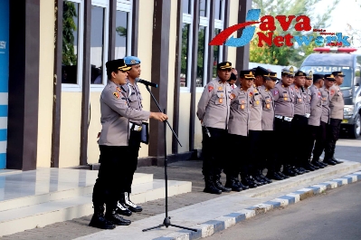 Kapolres Sumenep AKBP Edo Satya Kentriko, SH, SIK, MH Saat Memimpin Apel Jam Pimpinan, Senin (06/11/2023)