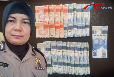 Kasi Humas Polres Sumenep, AKP Widiarti, S, SH dan Upal Barang Bukti Yang Berhasil Diamankan 