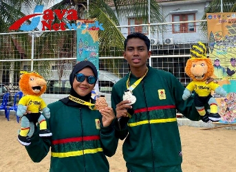 Dua Mahasiswa UNIJA Nabila Dwi Saraswati Dan Alfan Ridha Berhasil Menyumbangkan Dua Medali Untuk Kontingan Jatim Pada Ajang POMNAS XVIII di Kalimantan Selatan
