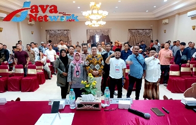 KPU Bersama Awak Media di Acara Gathering Media Sukseskan Pemilu Serentak 2024, Hotel C1, Jum'at (24/11/2023)
