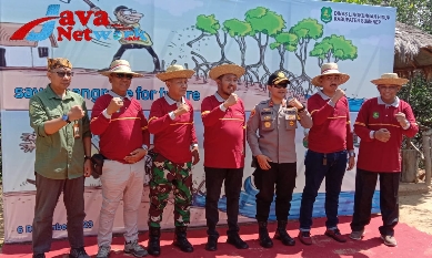 Kasdim Sumenep Hadiri Launching Penanaman Mangrove Cegah Ancaman Abrasi Wilayah Pesisir, Rabu (06/12/2023)