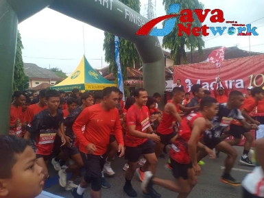 Dandim 0827/Sumenep Turut Ramaikan Event Madura 10 K Tahun 2023, Minggu (10/12/2023)