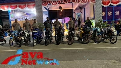 Puluhan Kendaraan Roda Knalpot Brong Yang Berhasil Diamankan Satlantas Polres Sumenep