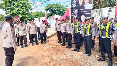 Suasana Pengamanan Ketua DPR RI ke Kabupaten Sumenep 