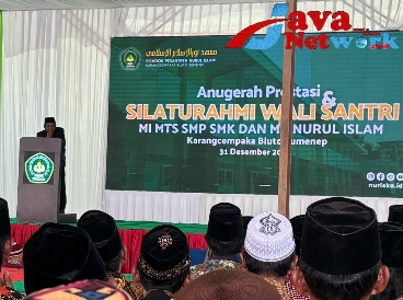 Suasana Anugerah Prestasi dan Silaturahmi Wali Santri Digelar Ponpes Nurul Islam Desa Karang Cempaka Kecamatan Bluto, Minggu (31/12/2023)