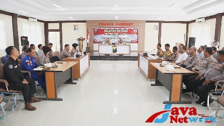 Suasana Verifikasi Itwasda di Polres Sumenep, Kamis (04/01/2024)