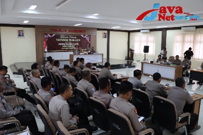 Suasana Kunjungan Tim Itwasda Polda Jatim Dalam E-LHKPN di Polres Sumenep, Rabu (17/01/2024)