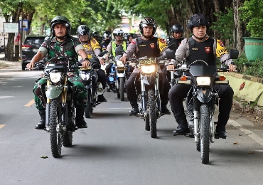 Suasana Patroli Skala Besar Polres dan Kodim 0827/Sumenep, Selasa (06/02/2024)